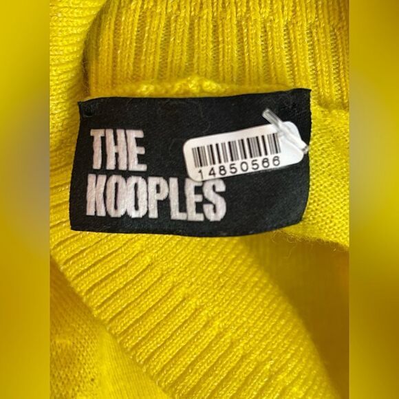 The Kooples YELLOW MERINO WOOL SWEATER. NWT. 2/Small - Picture 8 of 11